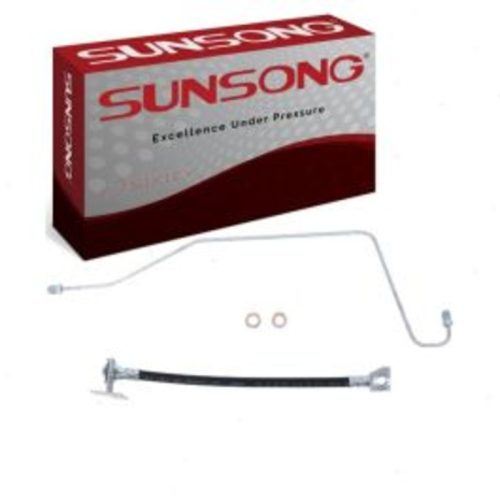 Sunsong Rear Left Brake Hydraulic Hose for 2001-2003 Ford Lobo 4.6L 5.4L V8