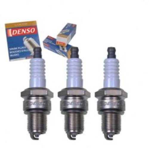 3 pc DENSO Standard U-Groove Spark Plugs for 1988-1992 Daihatsu Charade 1.0L L3