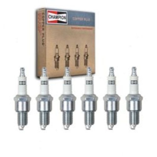 6 pc Champion Copper Plus Spark Plugs for 1962-1963 AC Aceca 2.6L L6