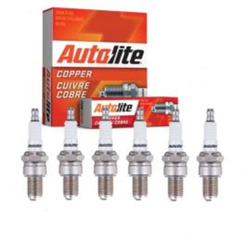 6 pc Autolite Copper Core Spark Plugs for 1963-1969 Chevrolet C10 Pickup 4.8L L6