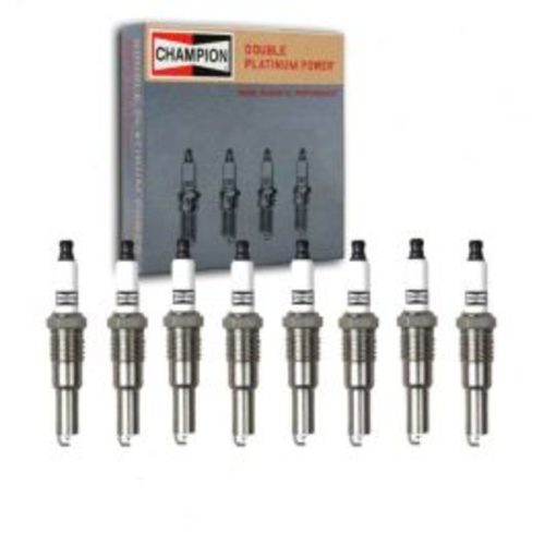 8 pc Champion Double Platinum Spark Plugs for 2005-2008 Lincoln Navigator 5.4L V8