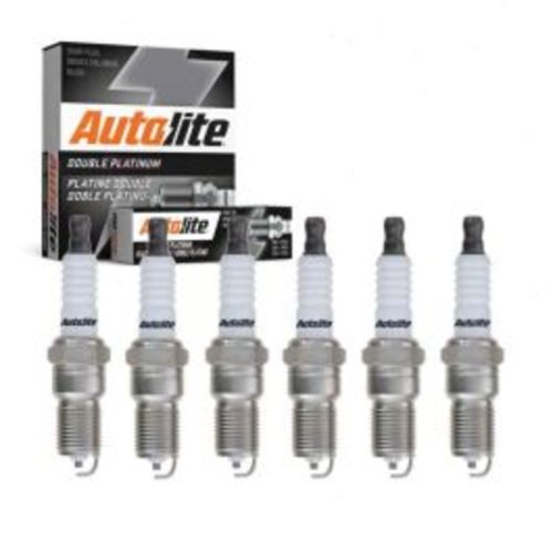 6 pc Autolite Double Platinum Spark Plug for 1987-1991 Pontiac 6000 2.8L