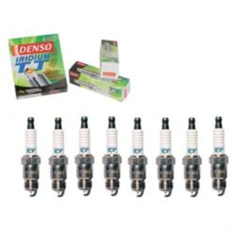 8 pc DENSO Iridium TT Spark Plugs for 1975-1997 Ford F-250 5.0L 5.8L 6.6L 7.5L V8
