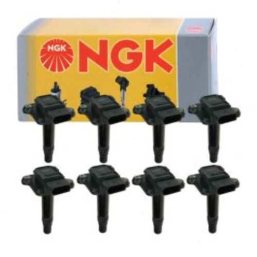 8 pc NGK Ignition Coils for 2002-2003 Audi S6 4.2L V8