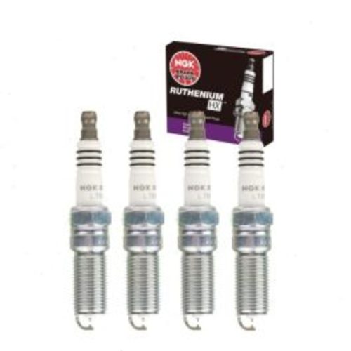 4 pc NGK Ruthenium HX Spark Plugs for 2013-2017 Cadillac ATS 2.5L L4
