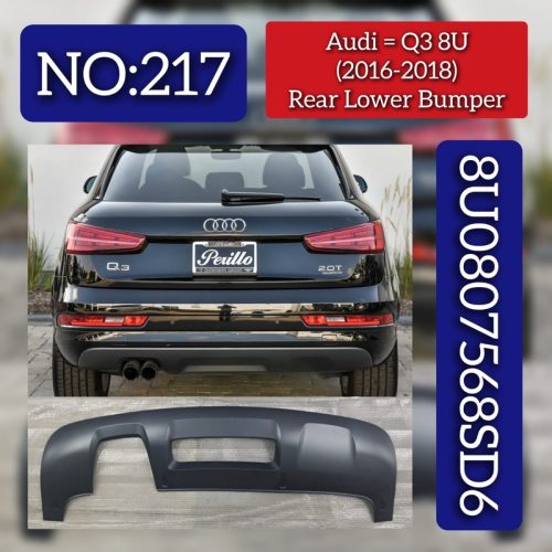 Rear Bumper Spolier 8U0807568SD6 Compatible With  AUDI Q3 (8UB)