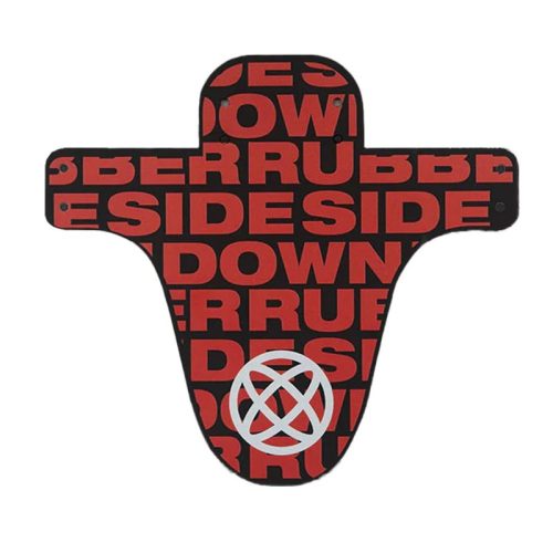 Rubber Side Down Mud Guard – Red